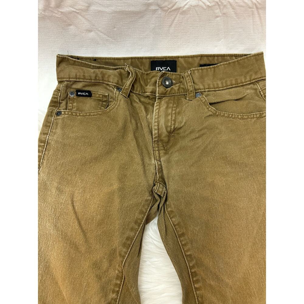 Boy's RVCA Size 26 (14/16) Khaki Daggers Pant GUC Dillard's
